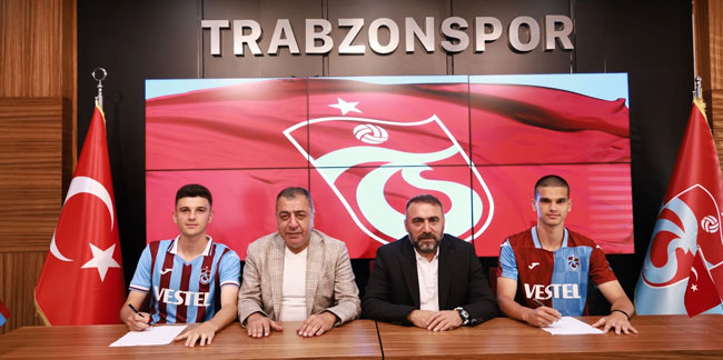 Trabzonspor'da Abdurrahman Bayram ve Salih Malkoçoğlu sözleşme imzaladı!