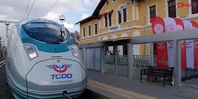 Cumhurbaşkanı Erdoğan Konya'da hızlı tren açılışını yaptı