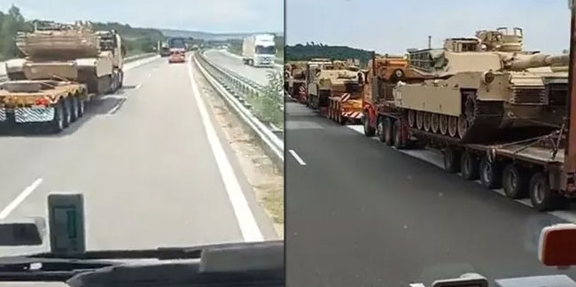 Erdoğan ipleri koparmıştı: Yunan-ABD askeri konvoyu böyle görüntülendi