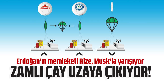 Erdoğan'ın memleketi Rize, Musk'la yarışıyor: Zamlı çay uzaya çıkıyor!