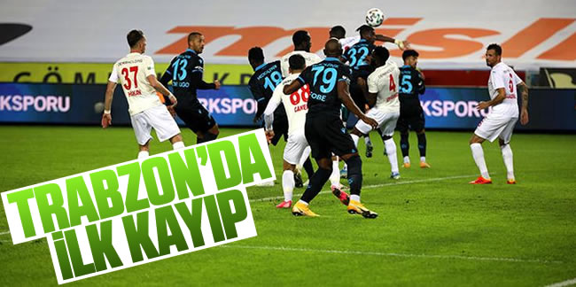 Trabzonspor - Sivasspor maç sonucu: 1-1
