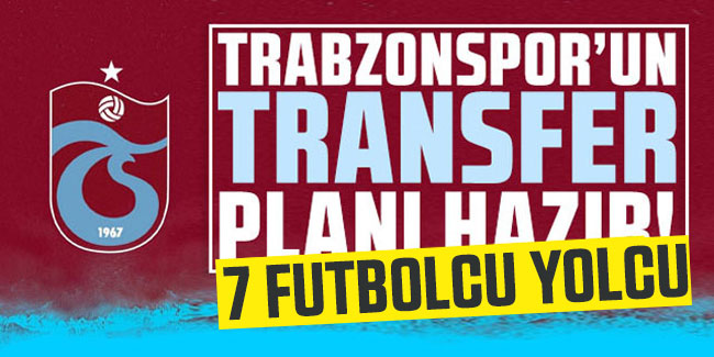 Trabzonspor'da 7 Futbolcu Yolcu! | Karadeniz Gazetesi