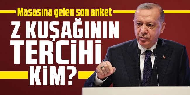 Gençlerin seçim anketinde Cumhurbaşkanı Erdoğan, yüzde 50 üstü oy aldı