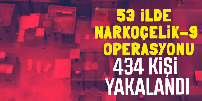 53 ilde uyuşturucu operasyonu: 434 kişi yakalandı