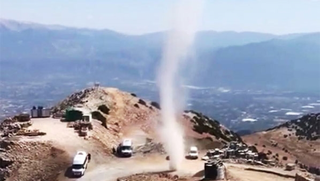 Fethiye'de korku dolu anlar: 'Kum şeytanı