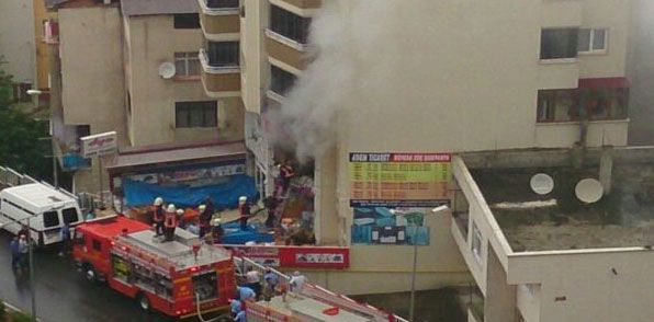 Trabzon'da yangın paniği