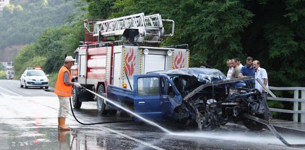 Trabzon'da trafik kazası 9 yaralı