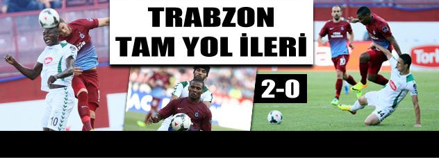 Trabzonspor tam yol ileri