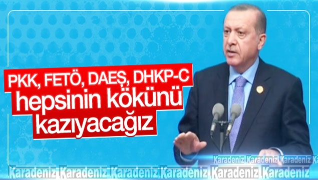Erdoğan'dan FETÖ'yle mücadelede kararlılık mesajı