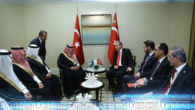 Erdoğan Suudi Prens’le görüştü