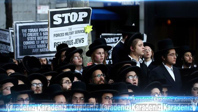 BM önünde İsrail protestosu