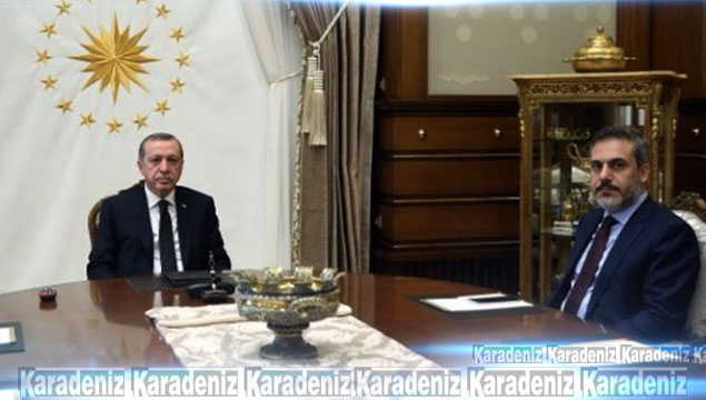 Erdoğan, Fidan'la görüştü