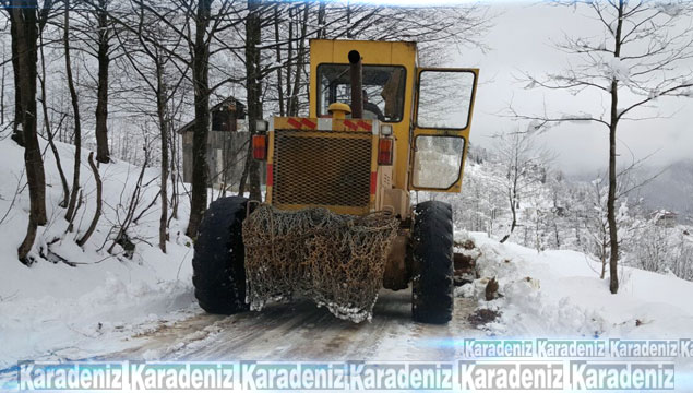 Trabzon’da karla mücadele çalışmaları başladı