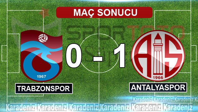 Trabzonspor – Antalyaspor maç sonucu