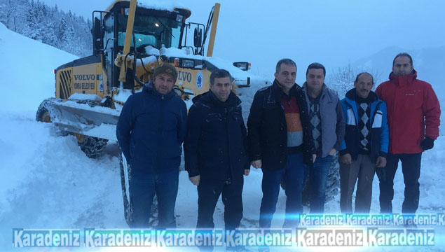Trabzon'da karla mücadele 