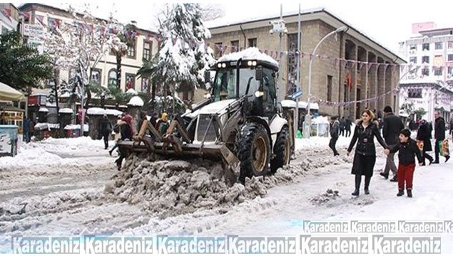 Trabzon yoğun kar yağışı!
