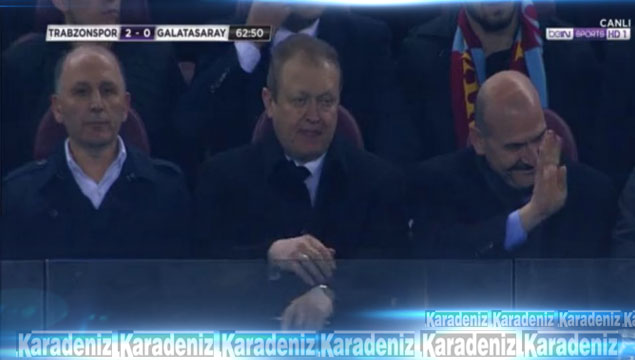 Bakan Soylu, Trabzonspor maçını izledi 