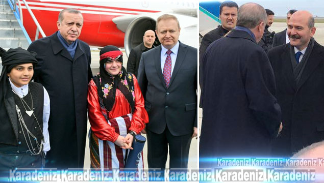 Cumhurbaşkanı Erdoğan Trabzon'a geldi 
