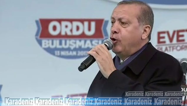 Cumhurbaşkanı Erdoğan Ordu’da