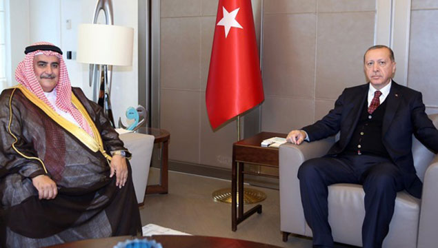 Erdoğan ve Bahreyn Dışişleri Bakanı görüştü