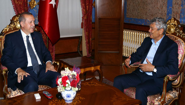 Erdoğan Demirören ve Lucescu'yu ağırladı