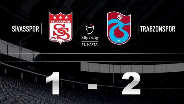 Sivasspor 1-2 Trabzonspor!