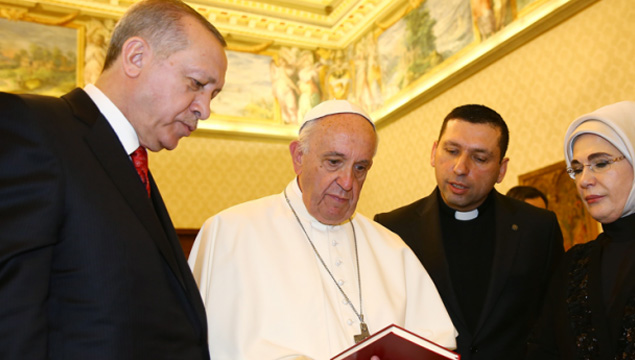 Erdoğan Vatikan'da!