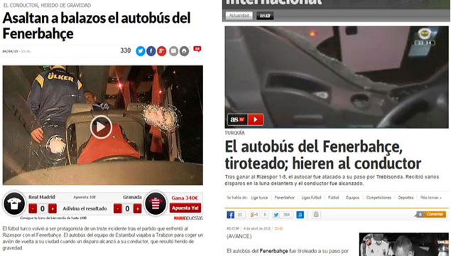 Saldırı İspanyol basınında