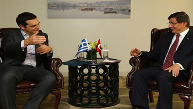 Başbakan Çipras'la görüştü