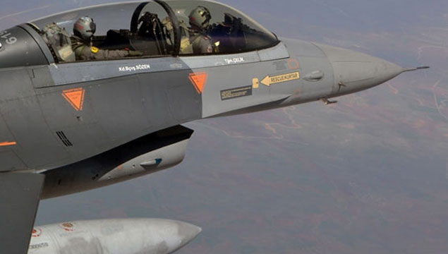 F-16'lar Suriye sınırında kuş uçurtmuyor!