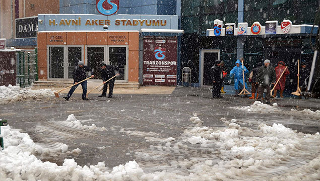 Trabzon’da yoğun kar