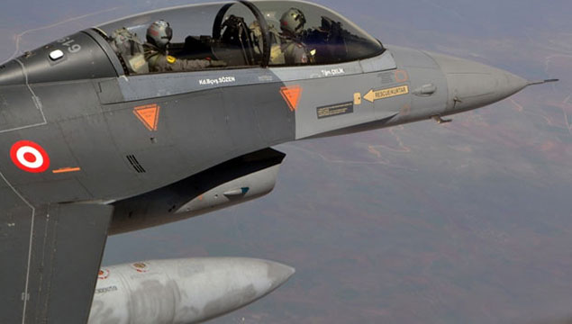 Suriye sınırında 10 F-16 ile devriye uçuşu