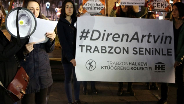 Trabzon'da Cerattepe protestosu!