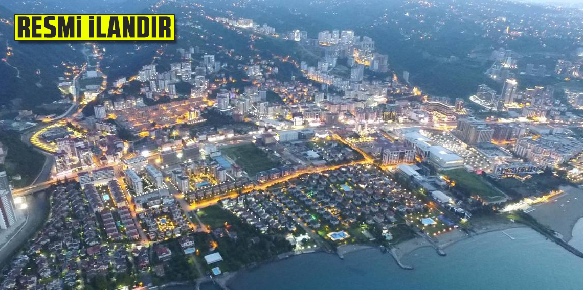 TRABZON İLİ YOMRA BELEDİYE BAŞKANLIĞINDAN SATILIK TAŞINMAZ İLANI