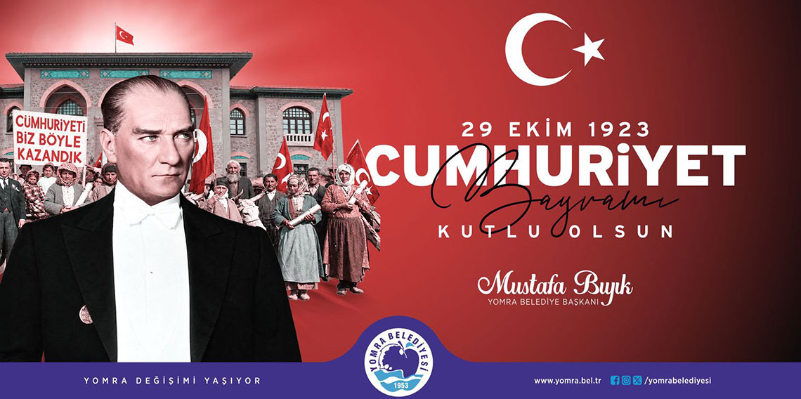 YOMRA BELEDİYESİ 29 EKİM CUMHURİYET BAYRAMI İLANI