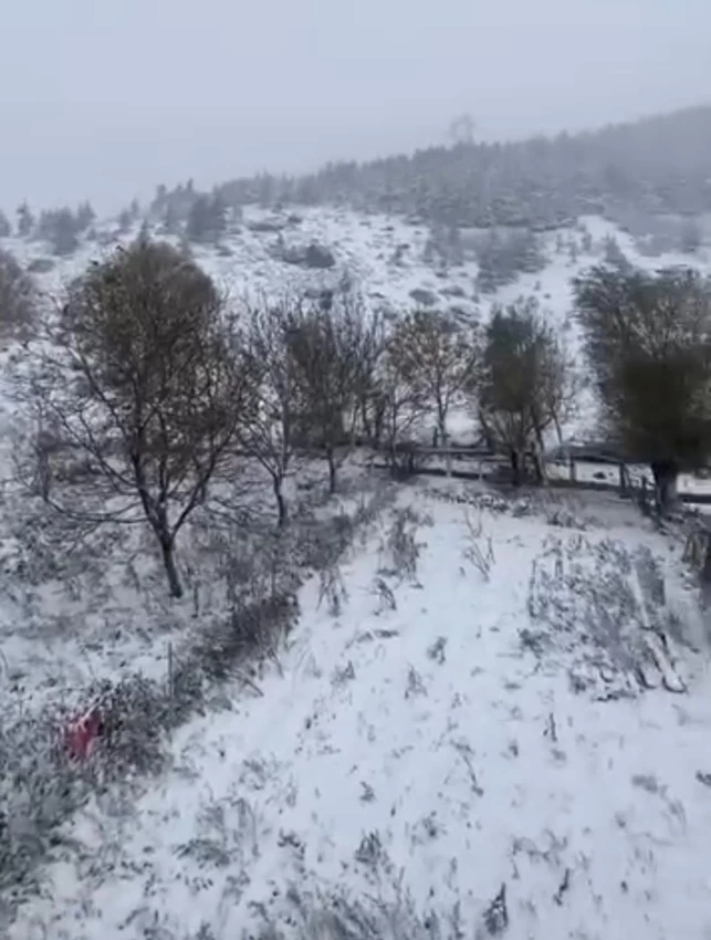 ADANA'NIN YÜKSEK KESİMLERİNE KAR YAĞDI