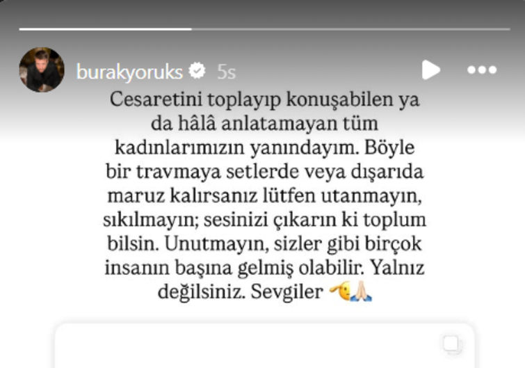 Burak Yörük: “Yalnız değilsiniz”