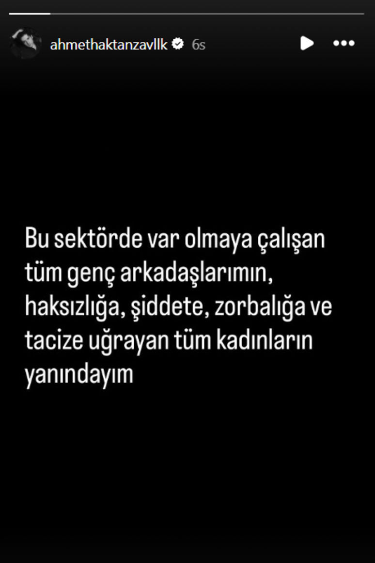 Ahmet Haktan Zavlak: “Genç arkadaşlarımın yanındayım”