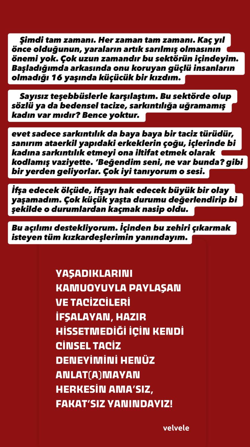 Ece Dizdar: “Tüm kız kardeşlerimin yanındayım”