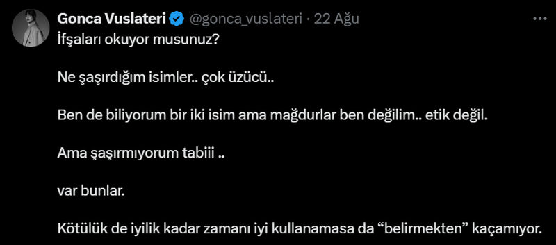 Şebnem Dönmez: “Kaç yıl önce olduğunun önemi yok”