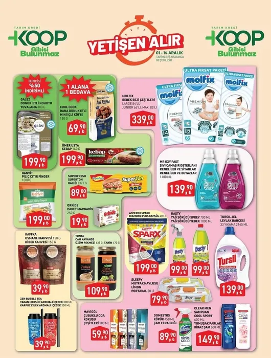 01 – 14 ARALIK ÜRÜNLER VE FİYATLAR