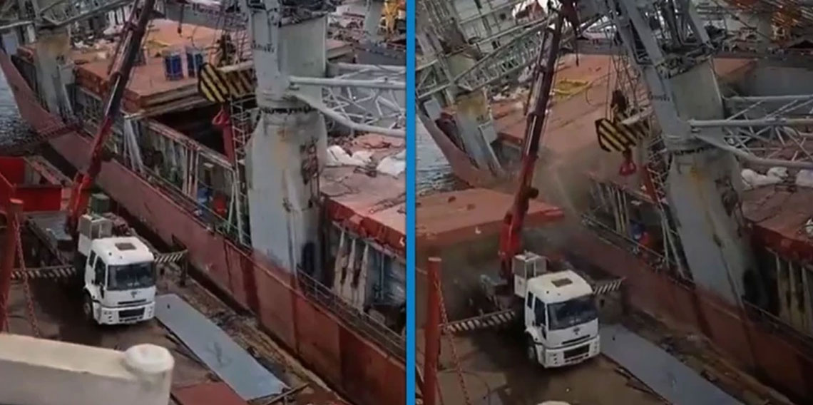 Tuzla Tersanesi'nde facia: Gemi yan yattı, 1 işçi hayatını kaybetti