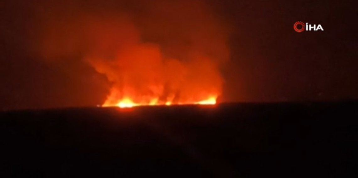 Hakkari’de kuş cennetinde yangın