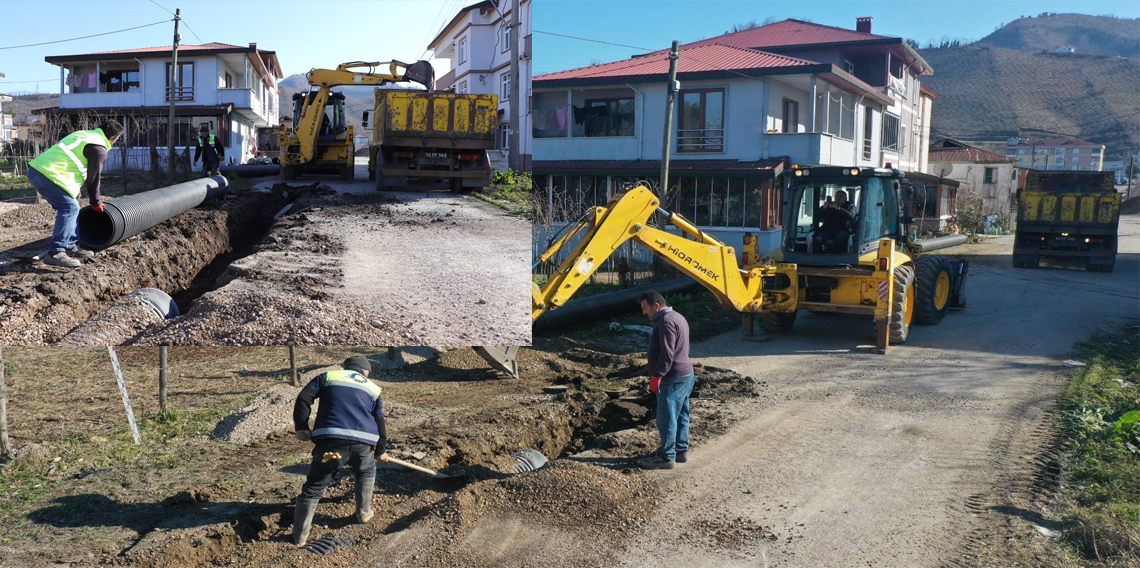 Ordu’da altyapı çalışmaları devam ediyor