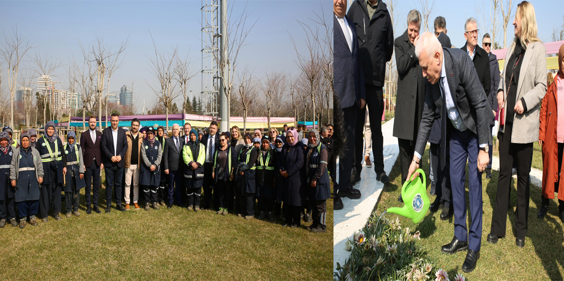 Kadınlar Günü’nde çiçekler toprakla buluştu