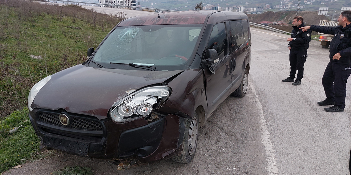 Samsun'da trafik kazası: 2 yaralı