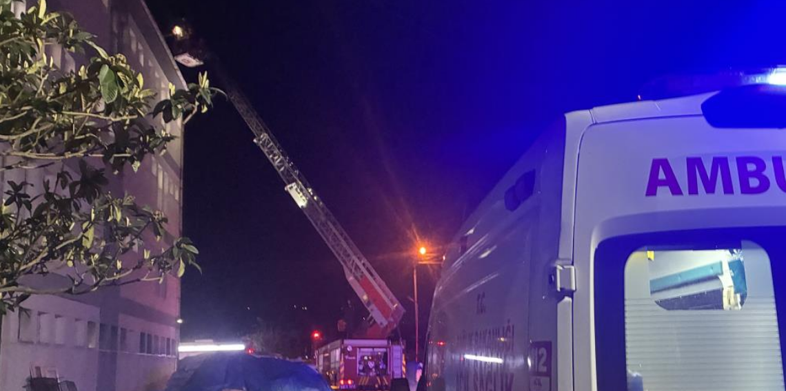 Ünye’de Öğrenci Pansiyonunda Baca Yangını