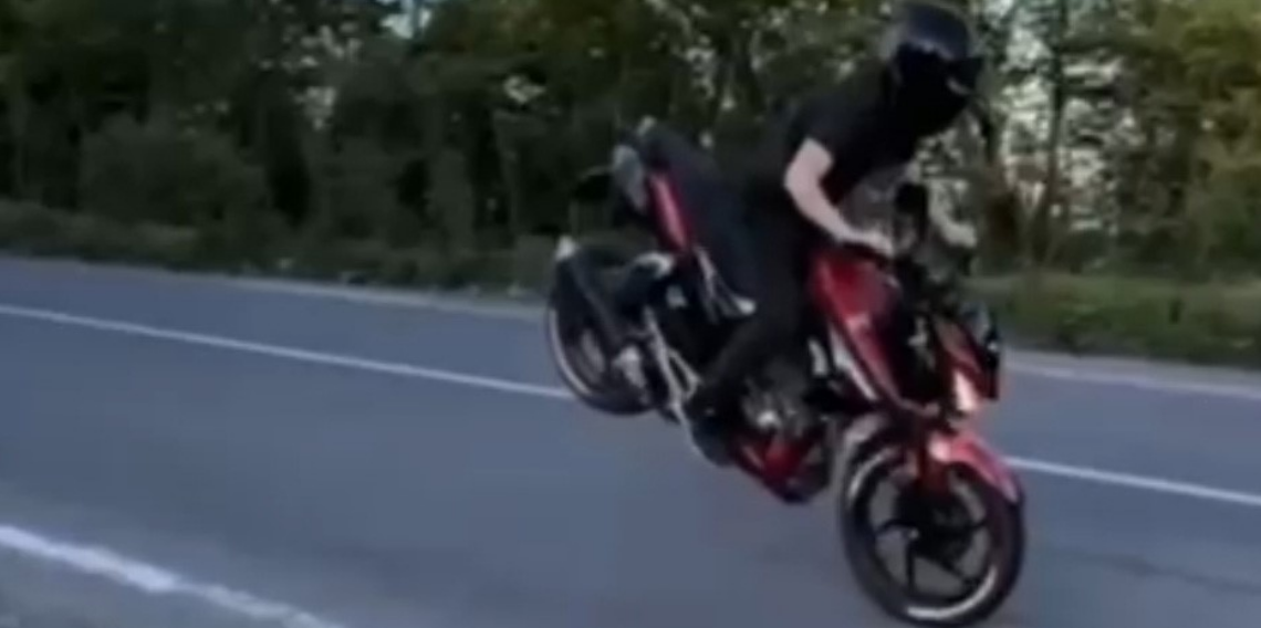 Ordu'da tehlikeli motosiklet kullanan sürücüye 72 bin lira ceza