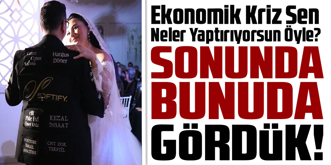 Sonunda Bunu da Gördük! Damatlığına Reklam Aldı, Düğün Masrafını Sponsorlarla Karşıladı