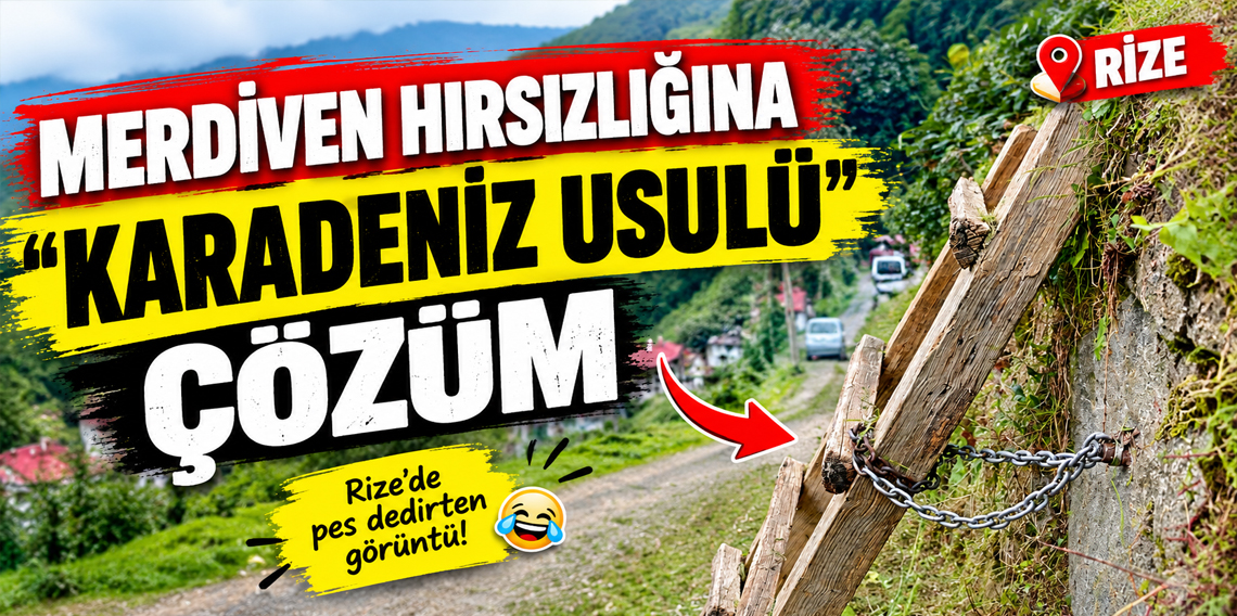 Merdiven hırsızlığına 